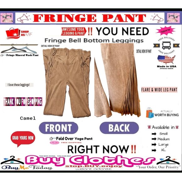✅ BULLY Fold Over FRINGE ➕🆒 LEGGING PANT High Waist Mineral Wash 💸BUY NOW‼️🟢 - Picture 15 of 16